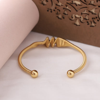 Elegant 22K Gold Plated Free Size Bracelet for Women & Girls