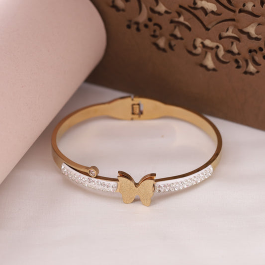Butterfly & AD Kada Bracelet