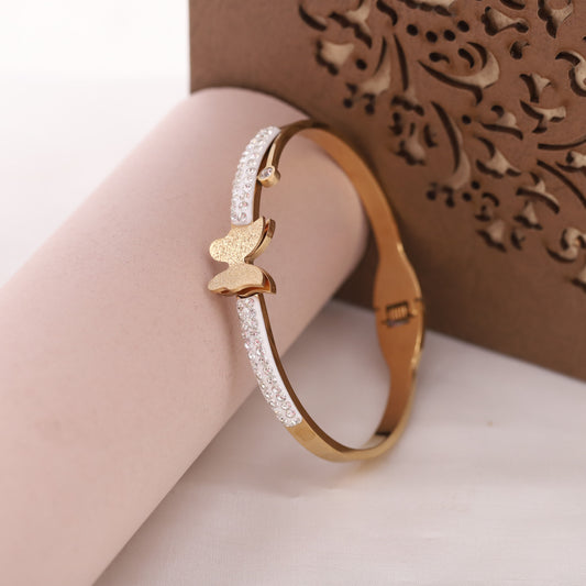 Butterfly & AD Kada Bracelet