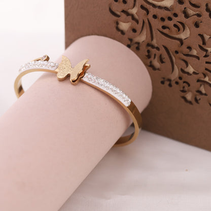 Butterfly & AD Kada Bracelet