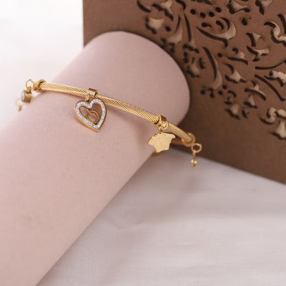 Gold Plated Kada Bracelet – Timeless Elegance for Her