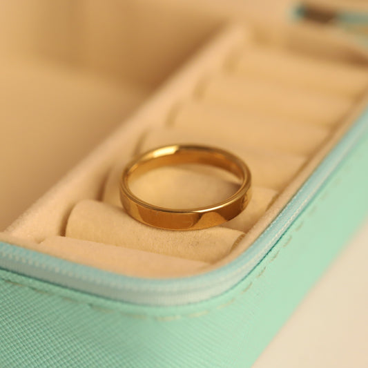 Classic Gold Plated Wedding Band - Simple & Elegant Ring
