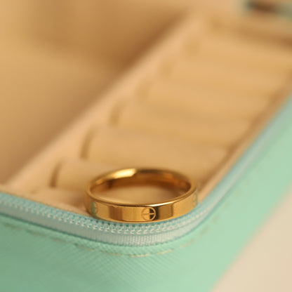 Classic Gold Plated Wedding Band - Simple & Elegant Ring