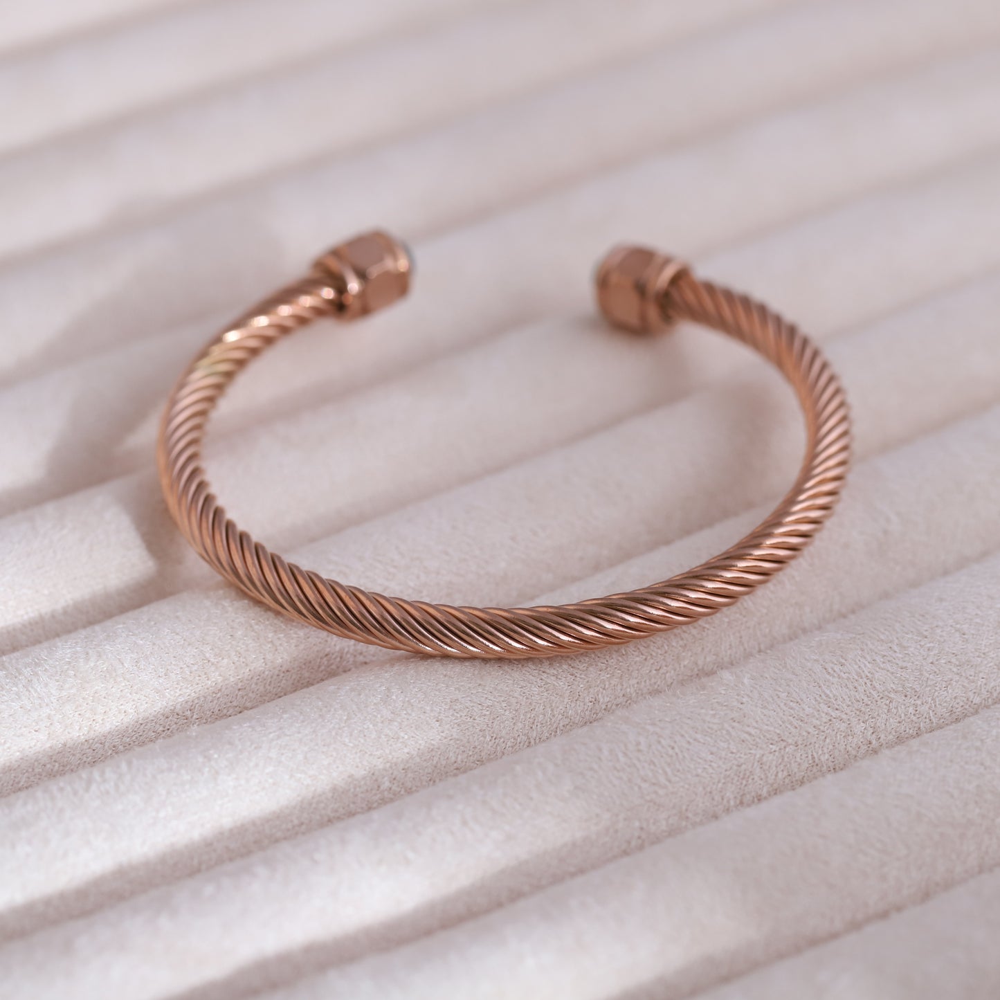 Elegant 18K Rose Gold Plated Free Size Bracelet for Women & Girls
