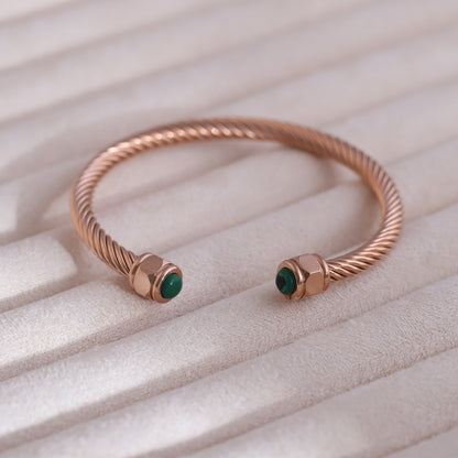Elegant 18K Rose Gold Plated Free Size Bracelet for Women & Girls