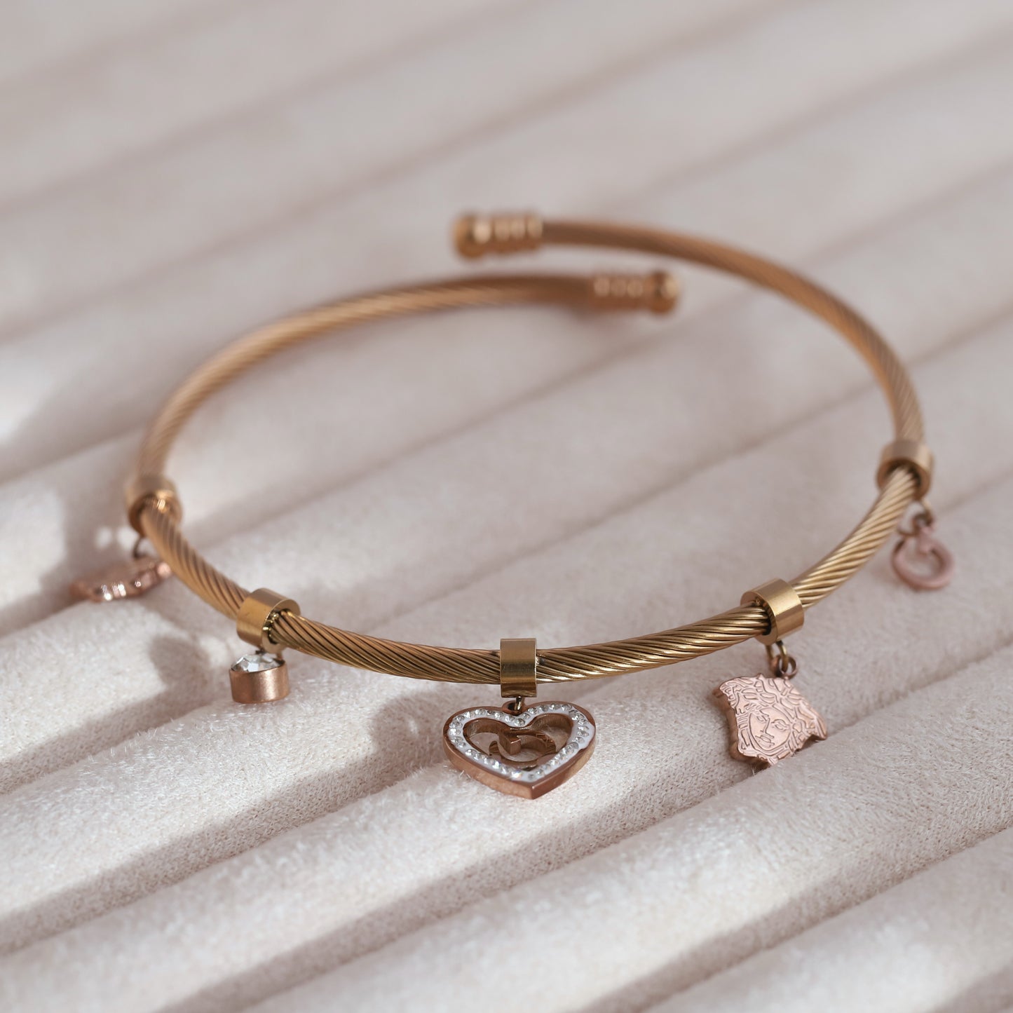 Elegant 18k Rose Gold Plated Bracelet