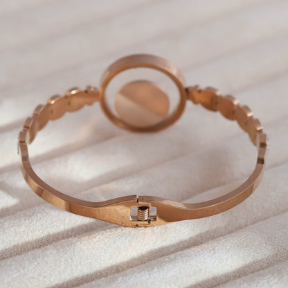 Elegant & Personalized Rose Gold Plated Bracelet