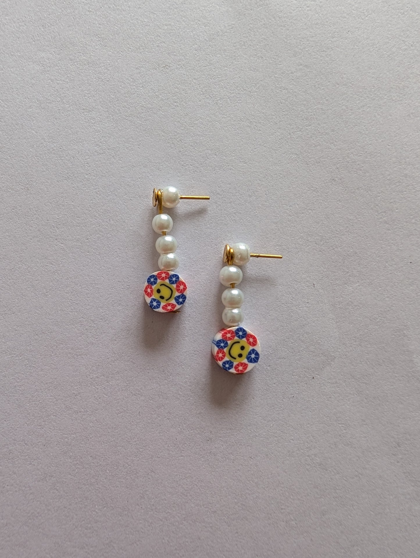 Smiley Pearl Earrings