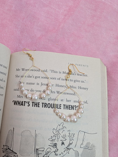 Pearl Bali Drop Earrings