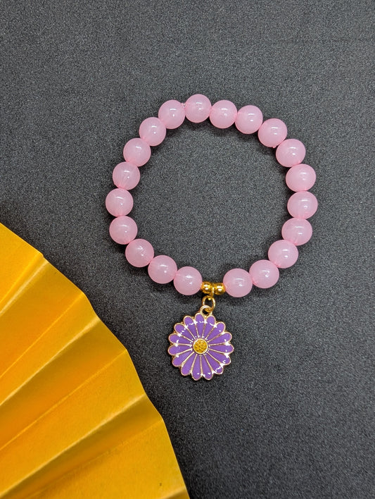 Pink Floral Bracelet