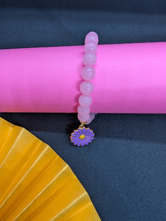 Pink Floral Bracelet