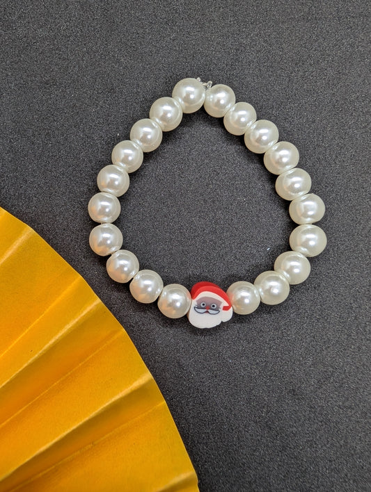 Santa Claus Beaded Bracelet