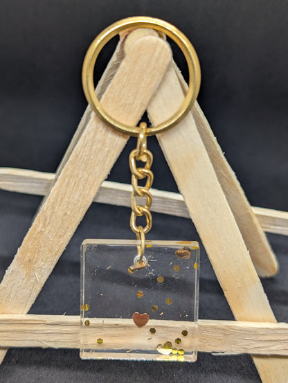 Square Shaped Keychain