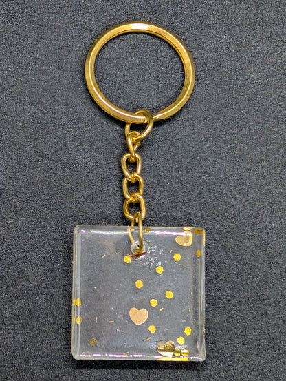 Square Shaped Keychain