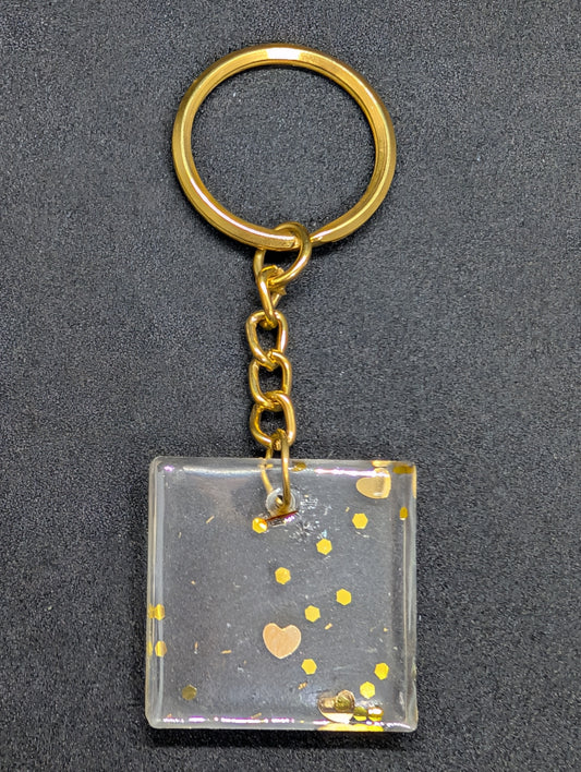Square Shaped Keychain
