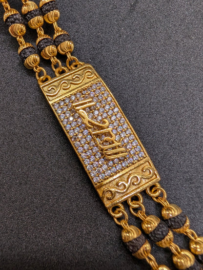 Luxury Gold Plated Diamond-Accented Cuff Bracelet for Men