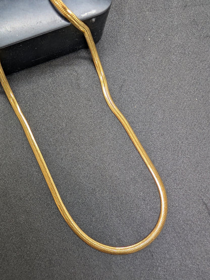 Luxury Men's Gold Herringbone Chain Necklace