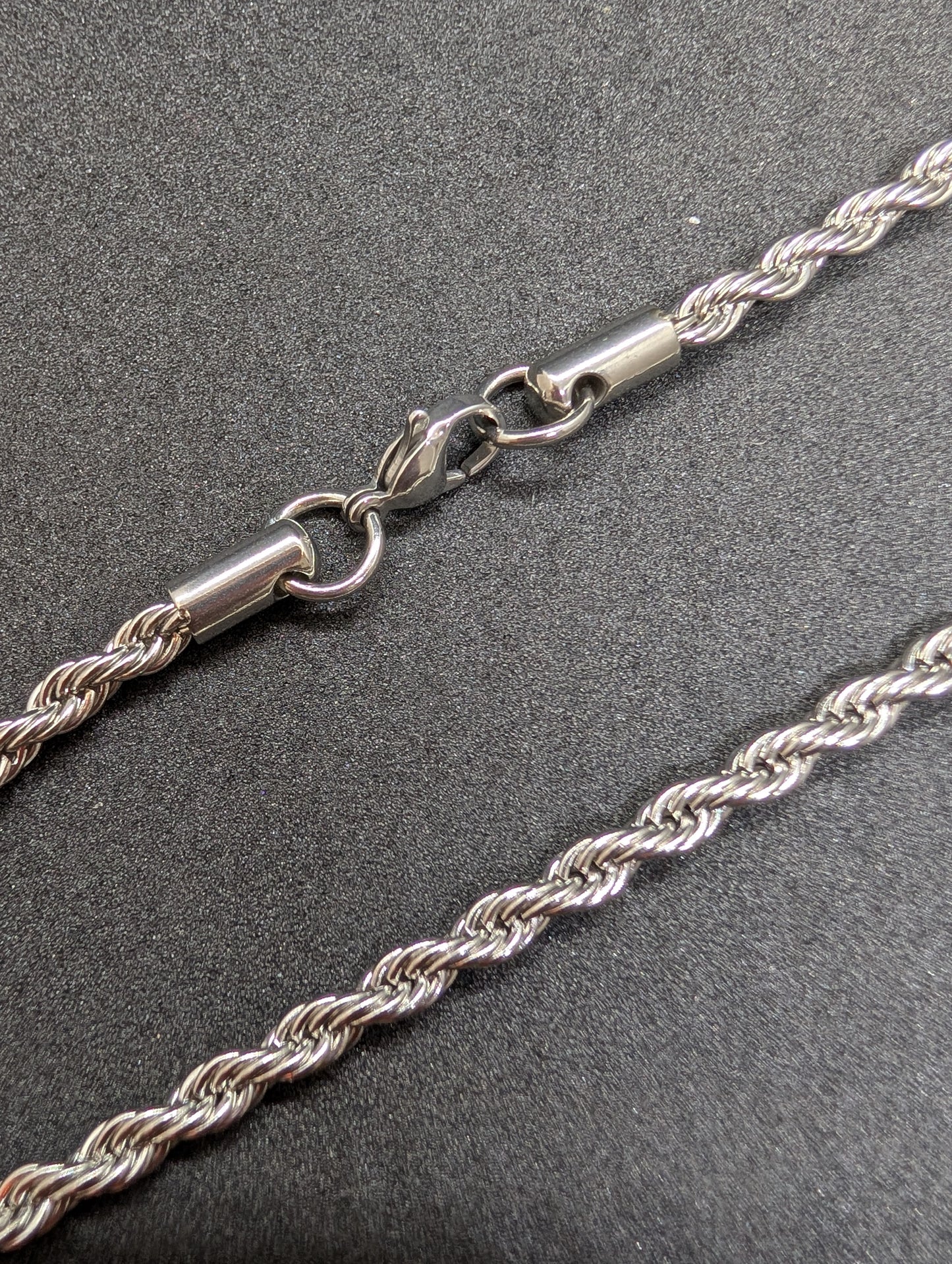 Men's Silver-Tone Classic Rope Chain Necklace