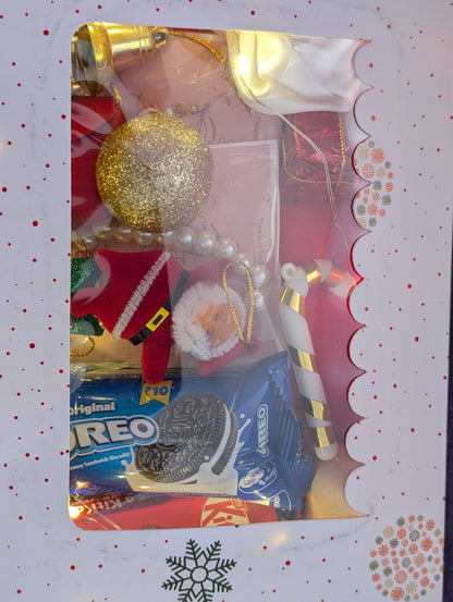 Festive Christmas Gift Hamper: Chocolates, Treats & Holiday Decor Box