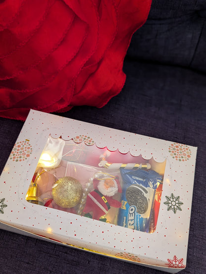 Festive Christmas Gift Hamper: Chocolates, Treats & Holiday Decor Box