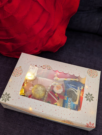 Festive Christmas Gift Hamper: Chocolates, Treats & Holiday Decor Box