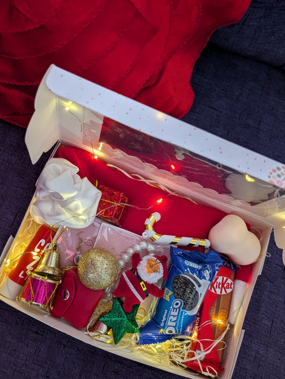 Festive Christmas Gift Hamper: Chocolates, Treats & Holiday Decor Box