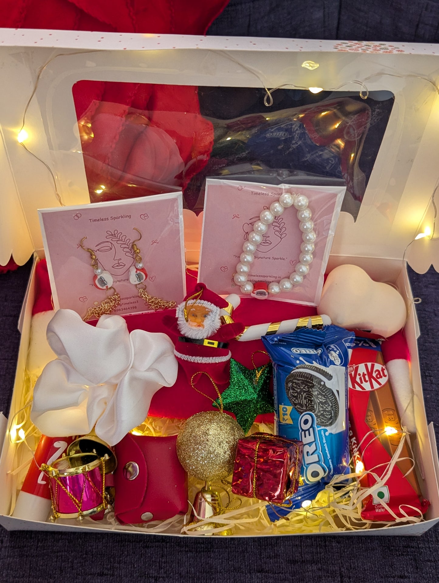 Festive Christmas Gift Hamper: Chocolates, Treats & Holiday Decor Box