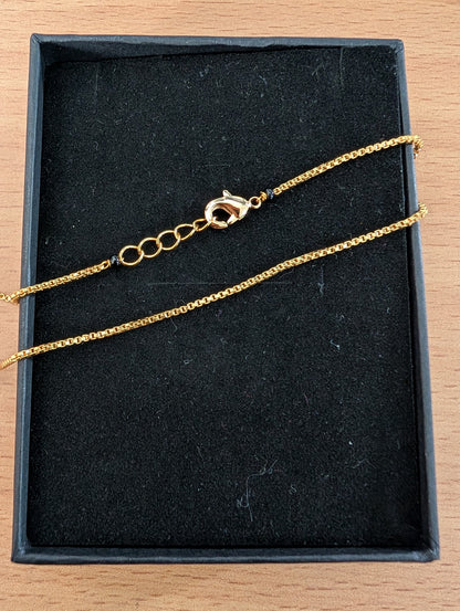 Minimalist Gold-Plated Mangalsutra Necklace | Traditional Indian Jewelry
