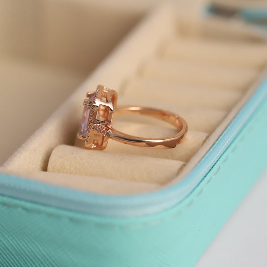 Dainty Rose Gold Engagement Ring