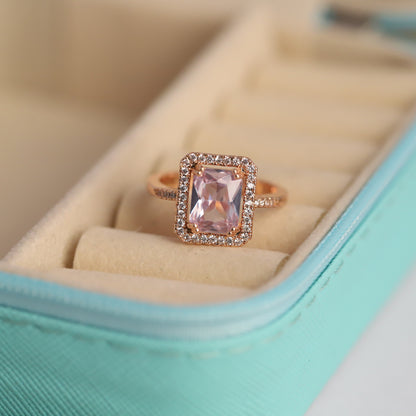 Dainty Rose Gold Engagement Ring