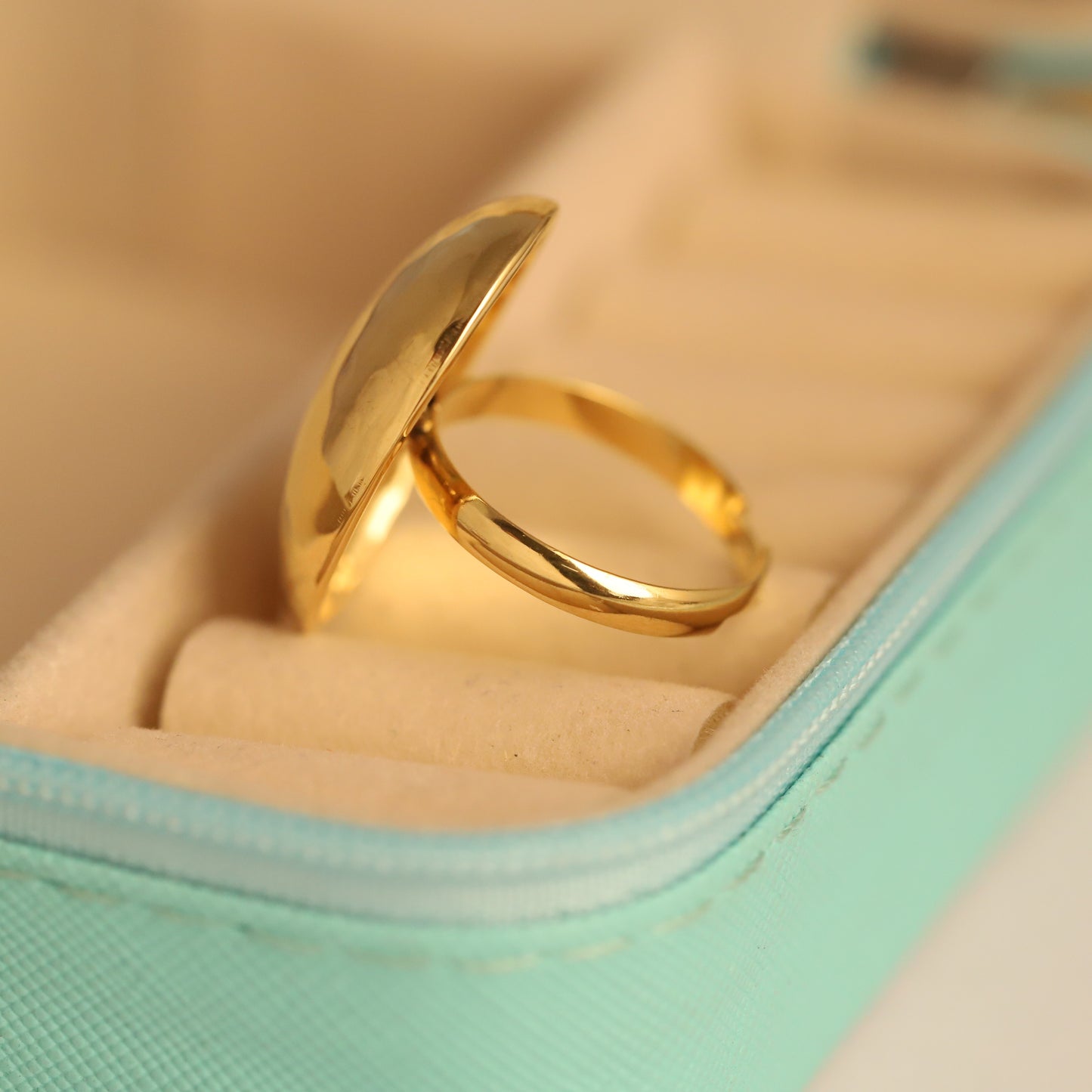 Bold Sculptural Gold Dome Jewelry | Contemporary Fashion Ring