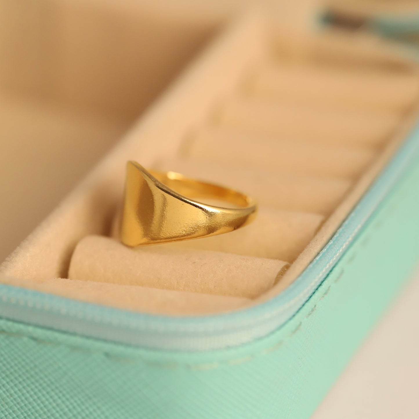 Minimalist Gold Signet Ring
