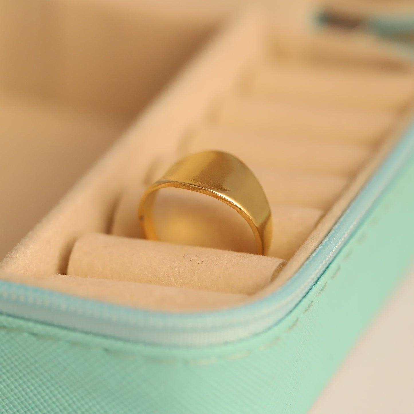 Minimalist Gold Signet Ring