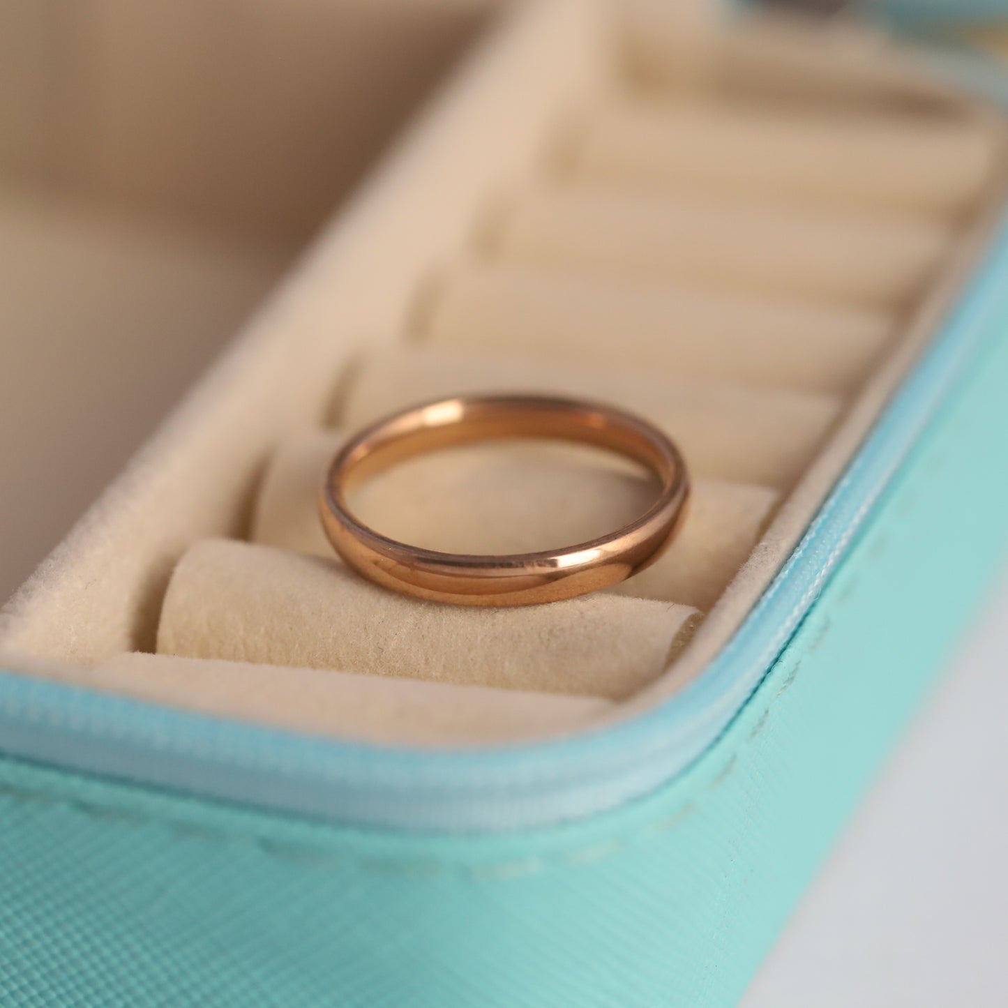 Tri-Color Stacking Ring Set - Gemstone & Mixed Metal Bands