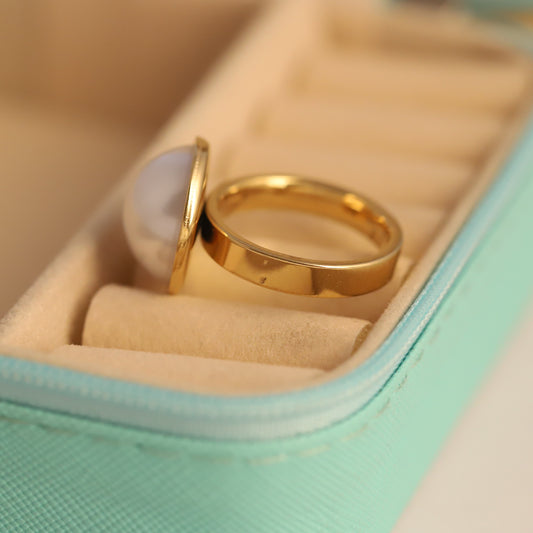 Classic Pearl Ring - Elegant Gold Statement Jewelry