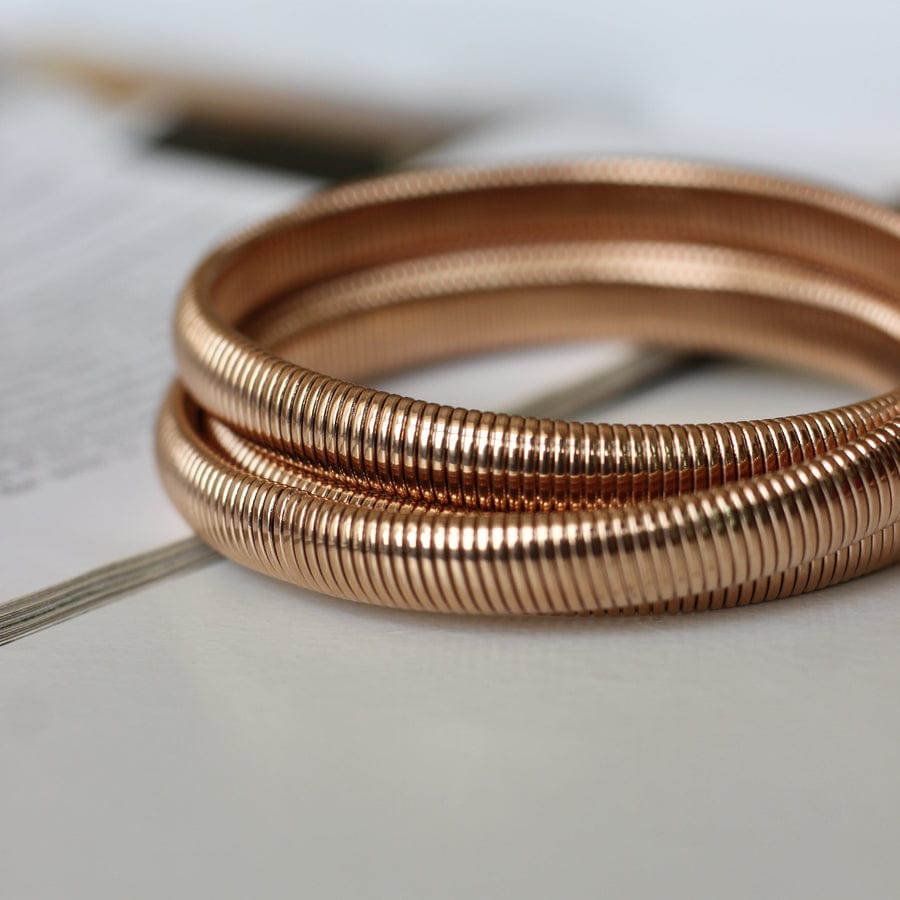Rose gold plated bracelet.