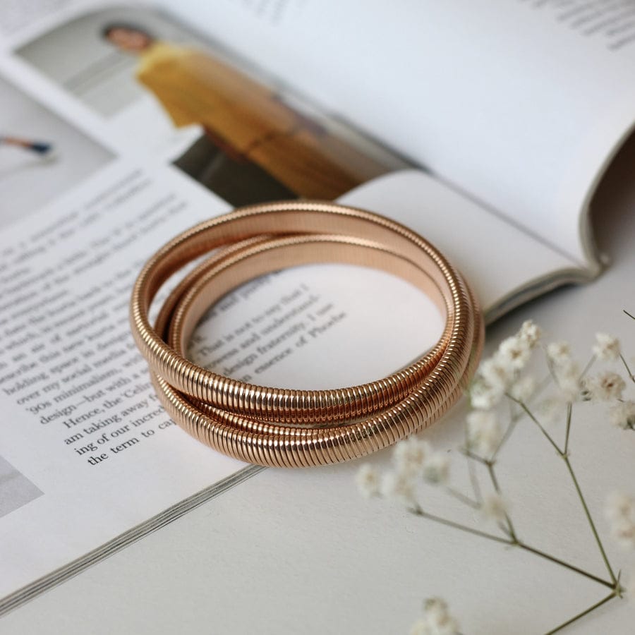 Rose gold plated bracelet.
