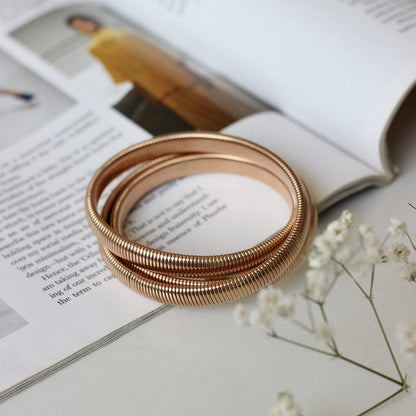 Rose gold plated bracelet.