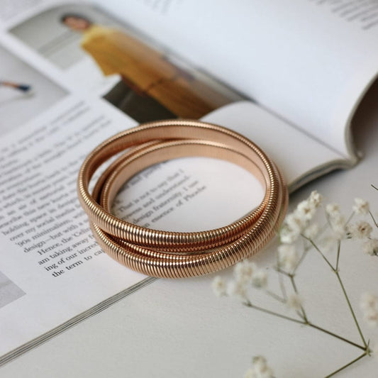 Rose gold plated bracelet.